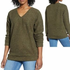 Caslon Shearling Teddy Sweater Large